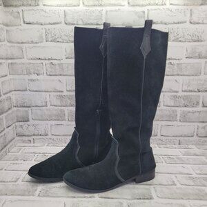 Seychelles My Darlin Black Suede Western Riding Boots Size 8.5- READ
